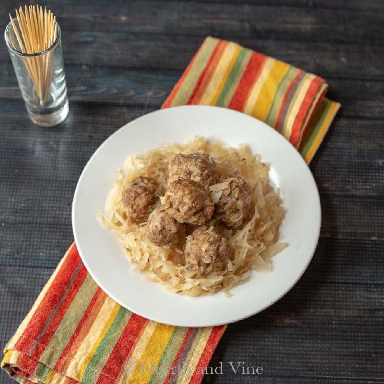 Sauerkraut Meatball Appetizers