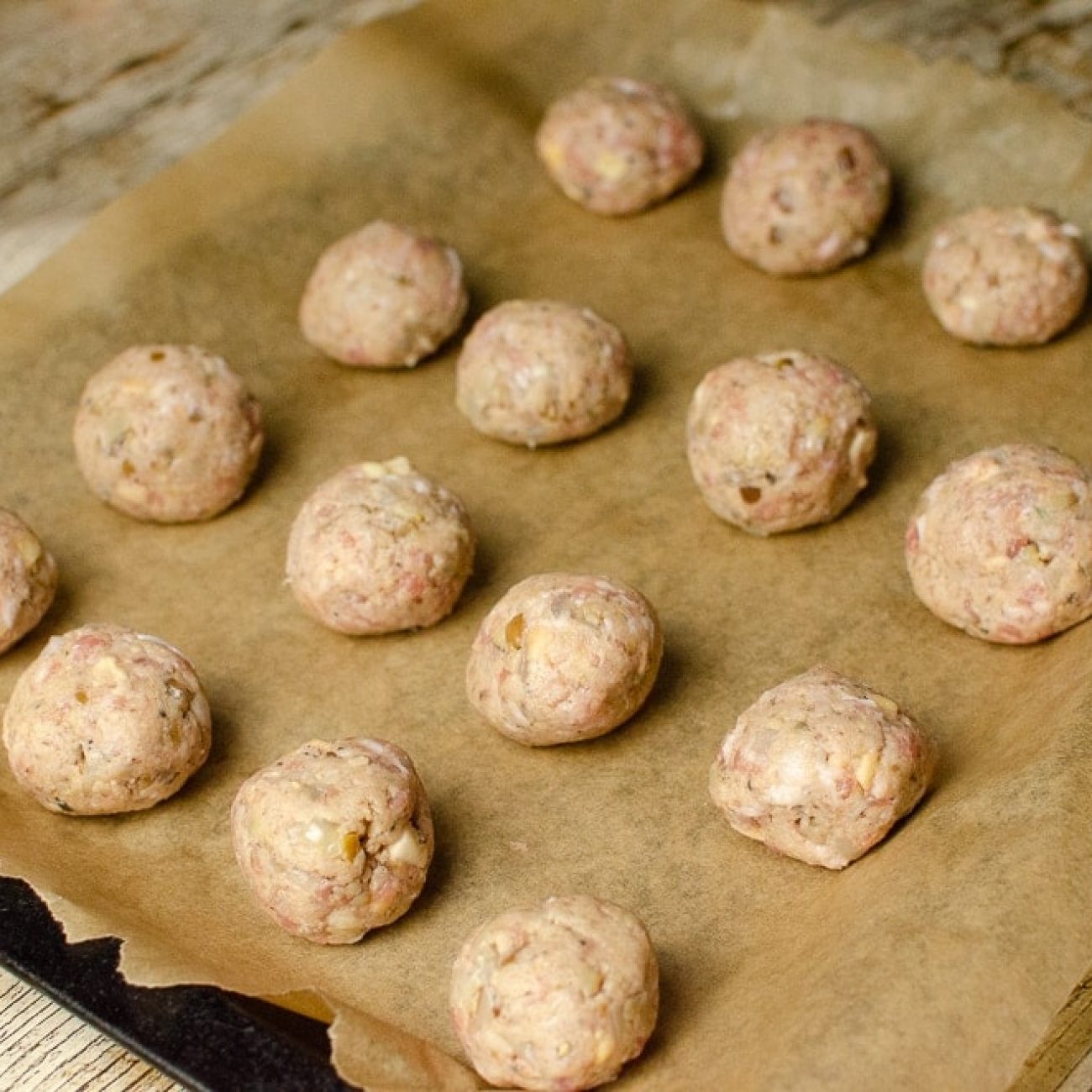 Sausage-Apple Balls