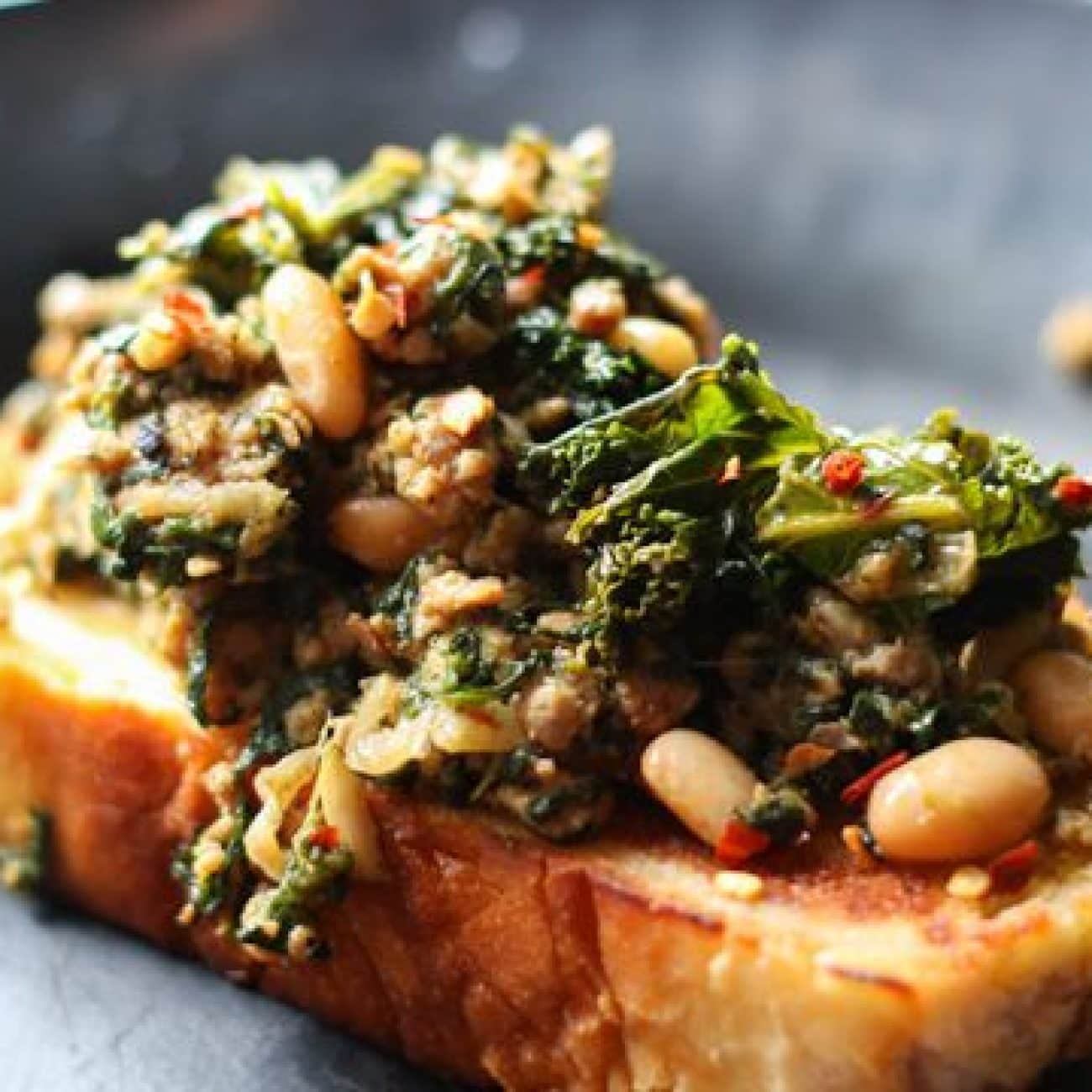 Sausage, Beans & Greens Casserole