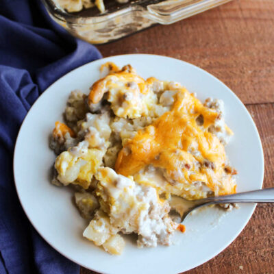 Sausage Gravy Casserole