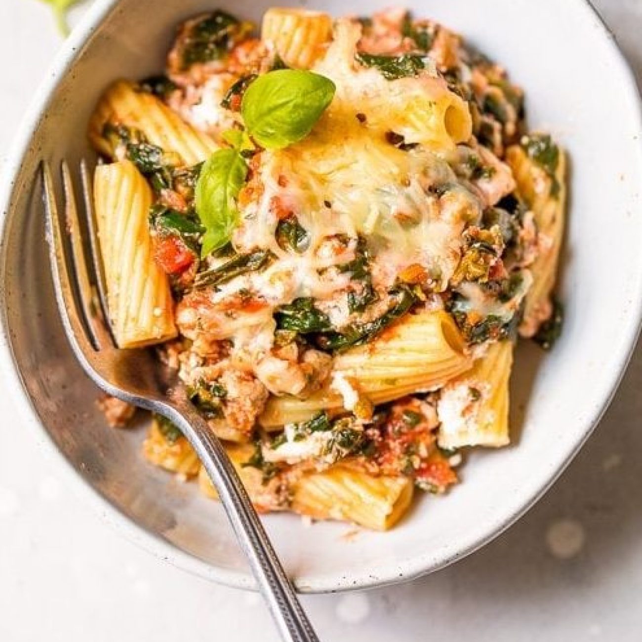 Sausage & Spinach Bake