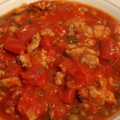 Sausage &Amp; Tomato Casserole