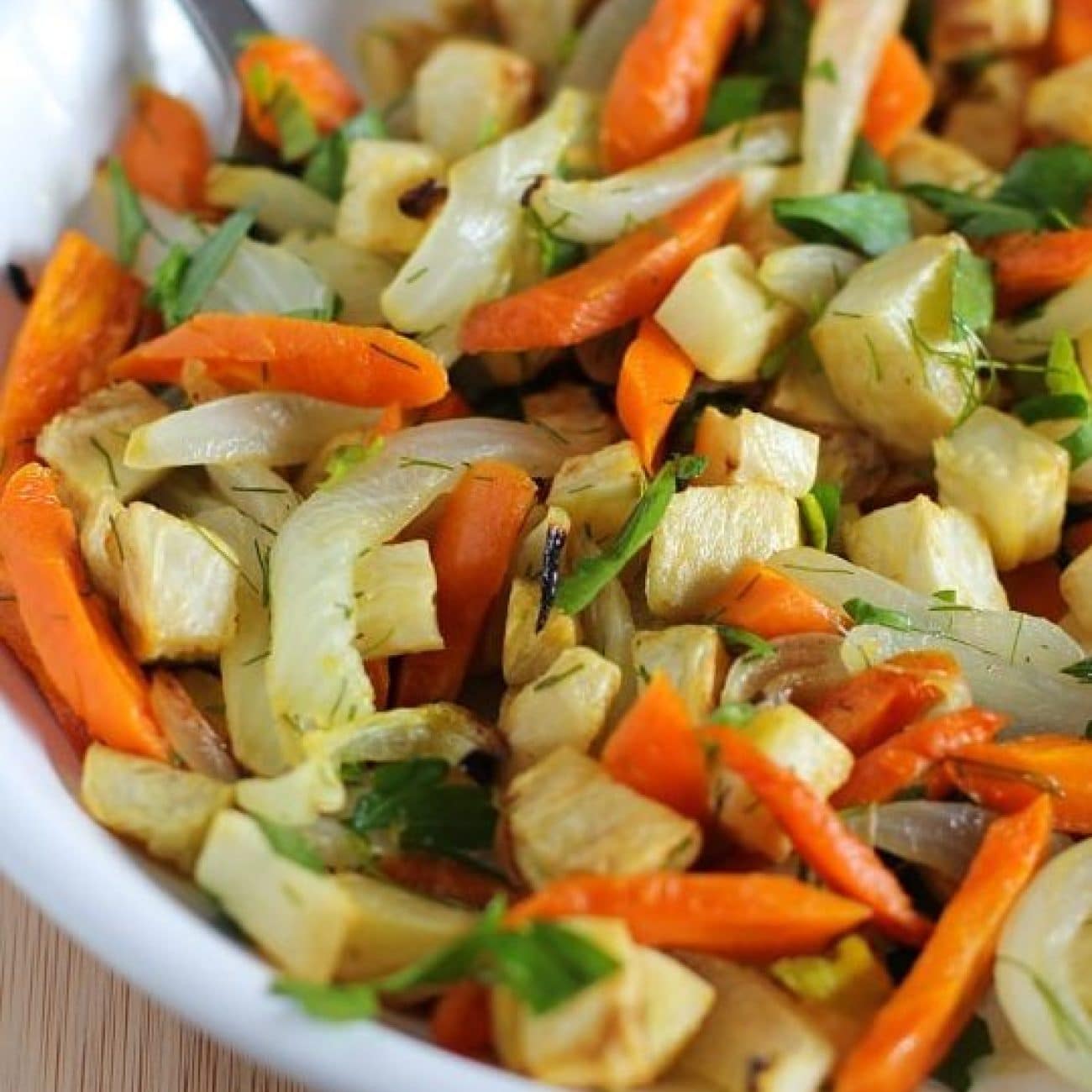 Sauted Chicken With Celery Root