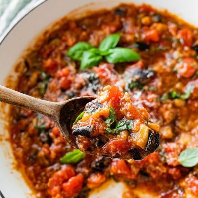 Sauteed Eggplant With Tomatoes And