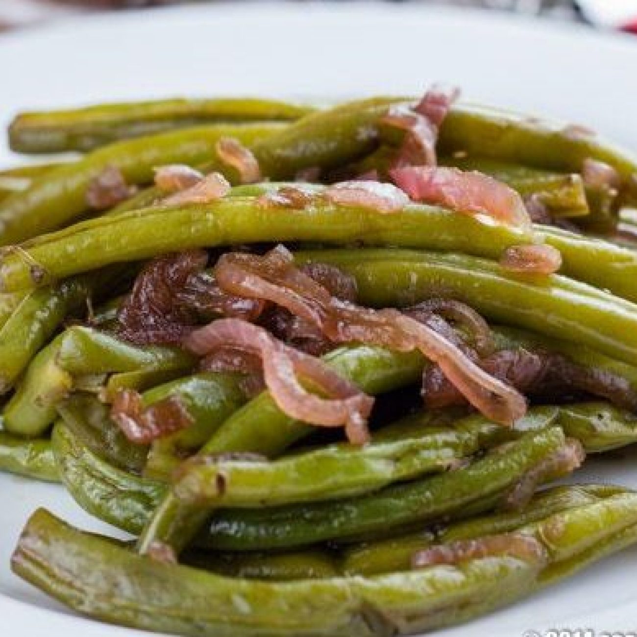 Sauteed Green Beans And Red Onion