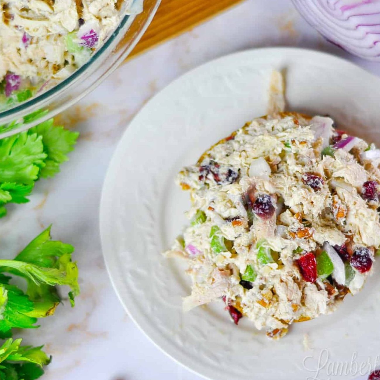 Savory Chicken Cheesecake With Cranberry