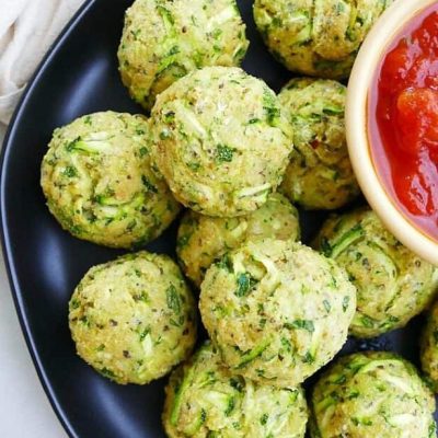 Savory Garlic Parmesan Zucchini Bites