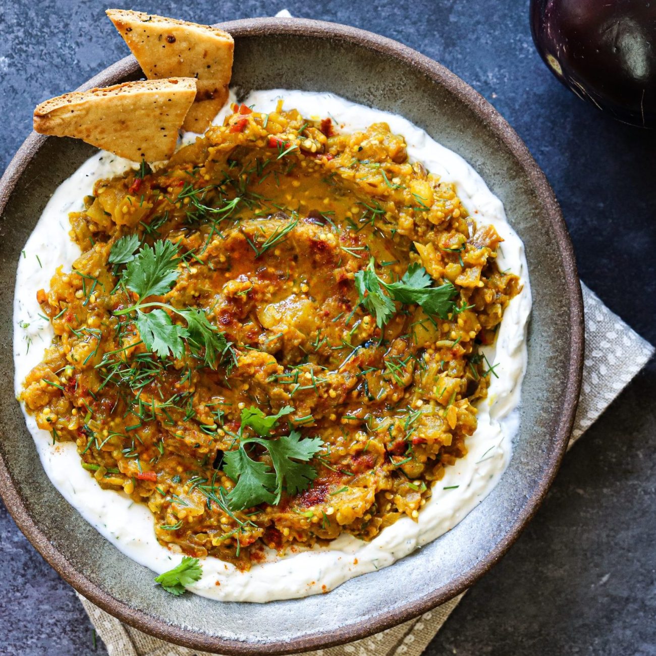 Savory Indian Eggplant Dip: Authentic Baingan Ka Bharta Recipe