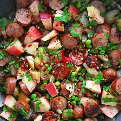 Savory Sausage Bites With Apple And Onions