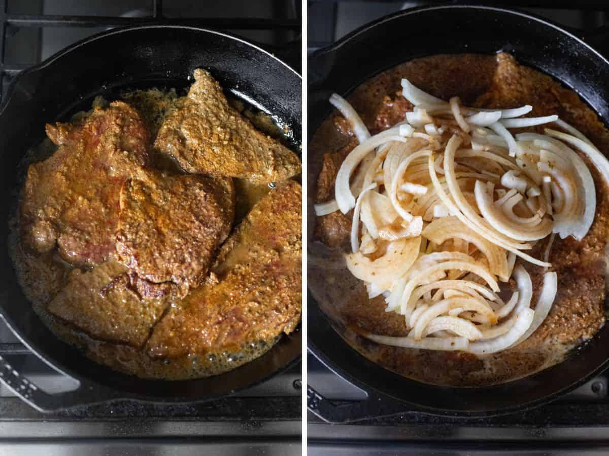 Savory Skillet Steak with Caramelized Onions – Authentic Bistec Encebollado Recipe