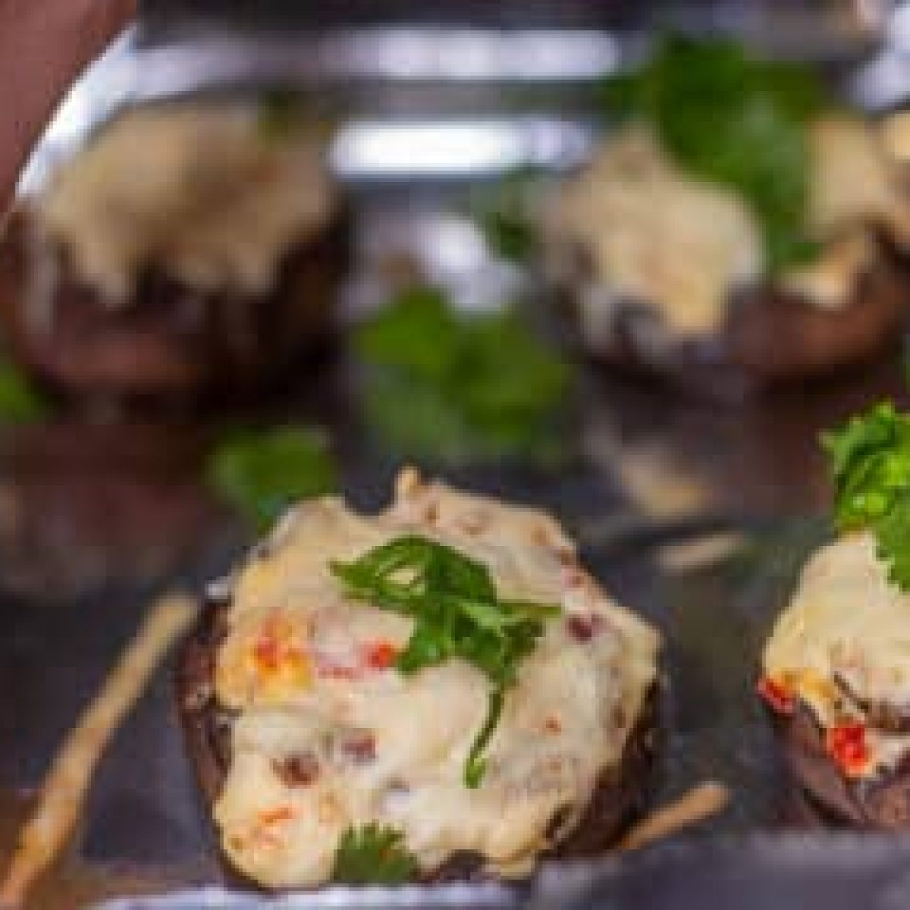 Savory Spicy Stuffed Mushrooms Delight