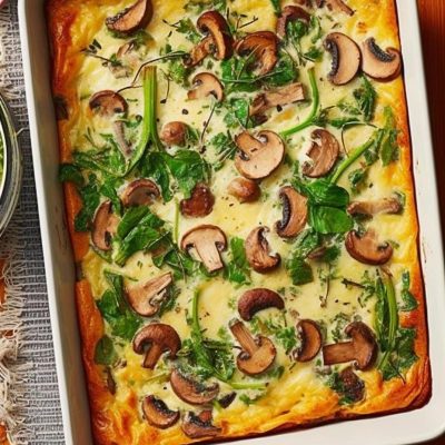 Savory Spinach And Egg Breakfast Bake