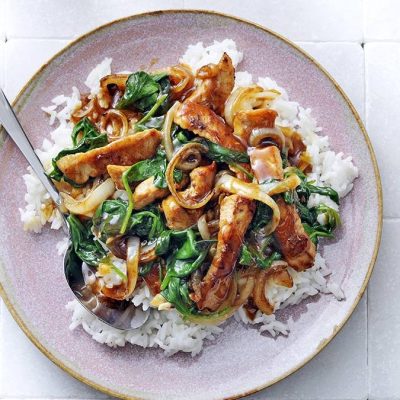 Savory Spinach And Peanut Stir-Fry Recipe