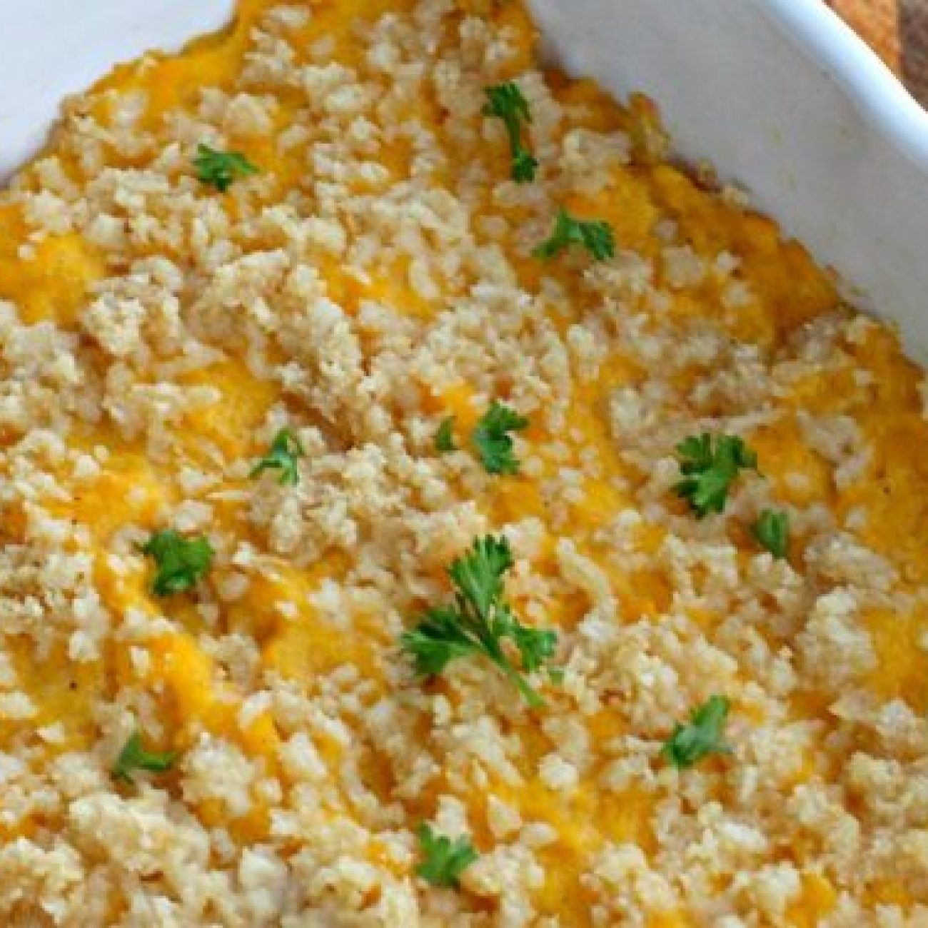 Savory Squash Casserole with Herb Dressing Bake