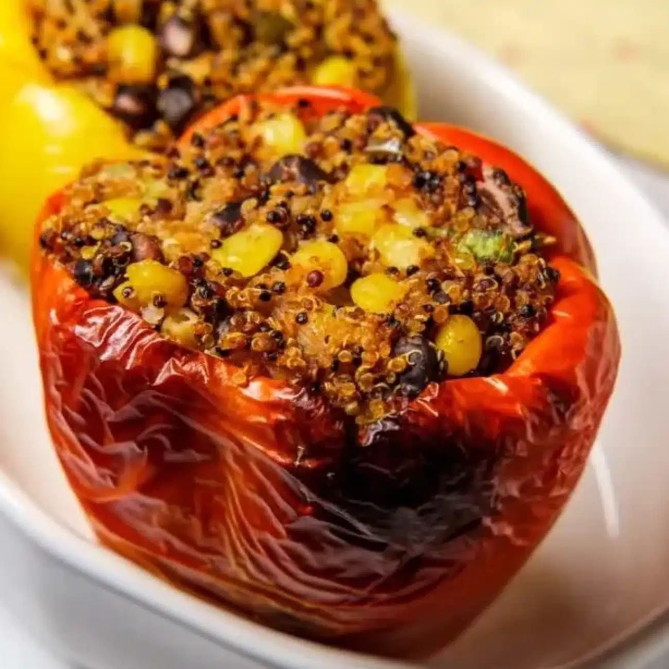 Savory Stuffed Bell Peppers  la Paula Deen