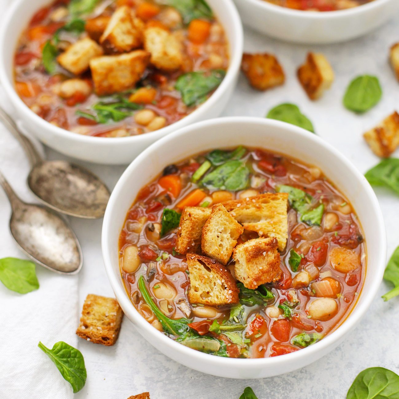 Savory Sun-Dried Tomato and Rosemary White Bean Stew