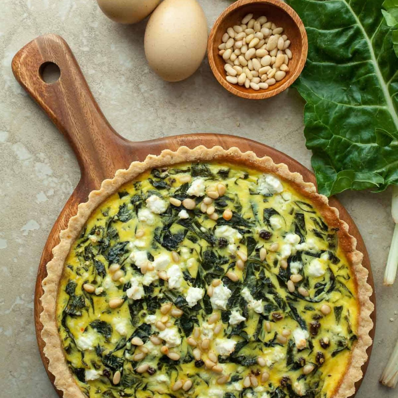 Savory Swiss Chard and Cheese Pie Recipe