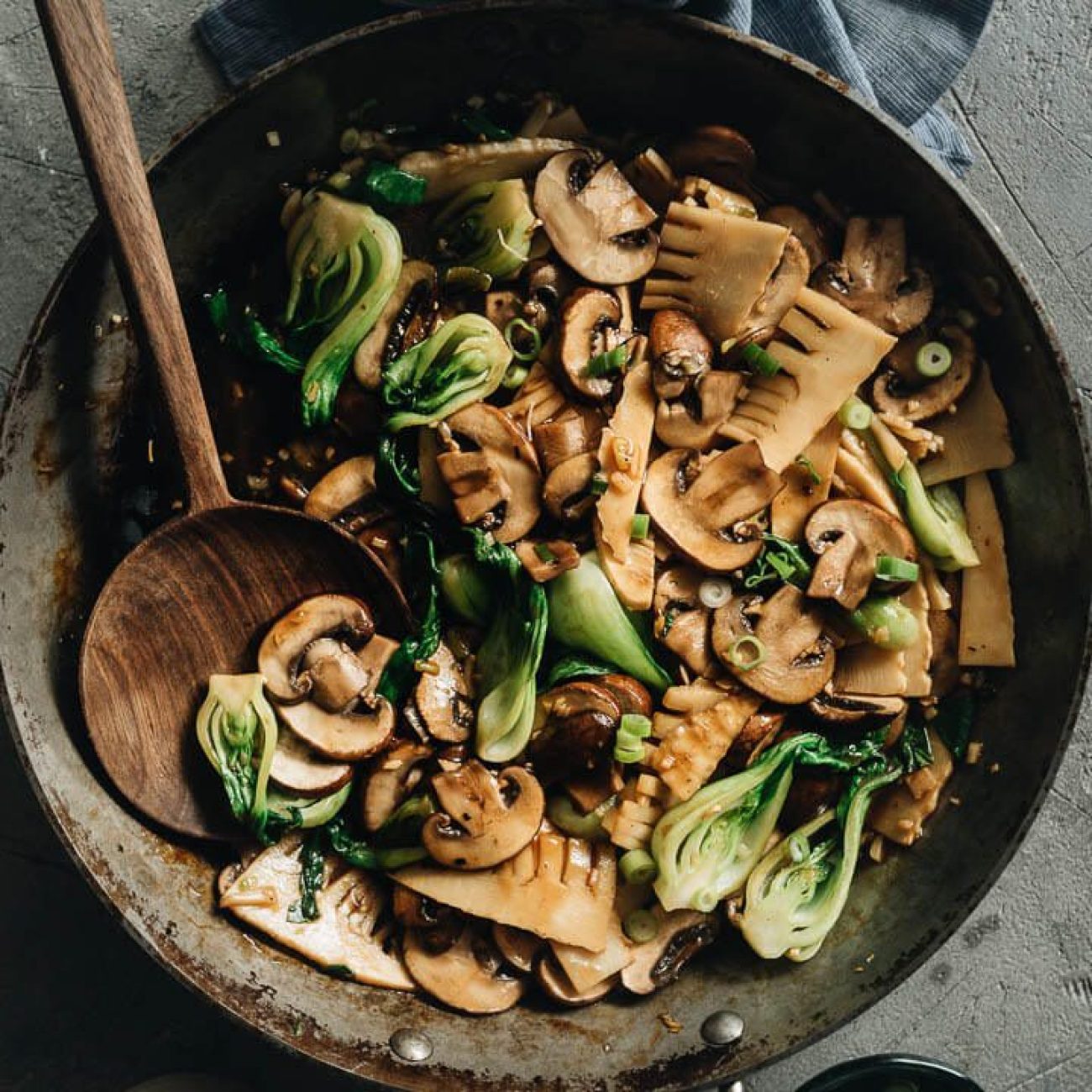 Savory Swiss Chard, Green Beans & Mushroom Medley Recipe