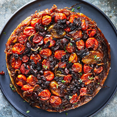 Savory Tomato And Caramelized Onion Tart Recipe