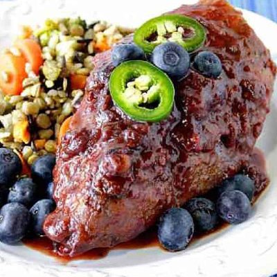 Savory Wild Blueberry Chicken Breasts