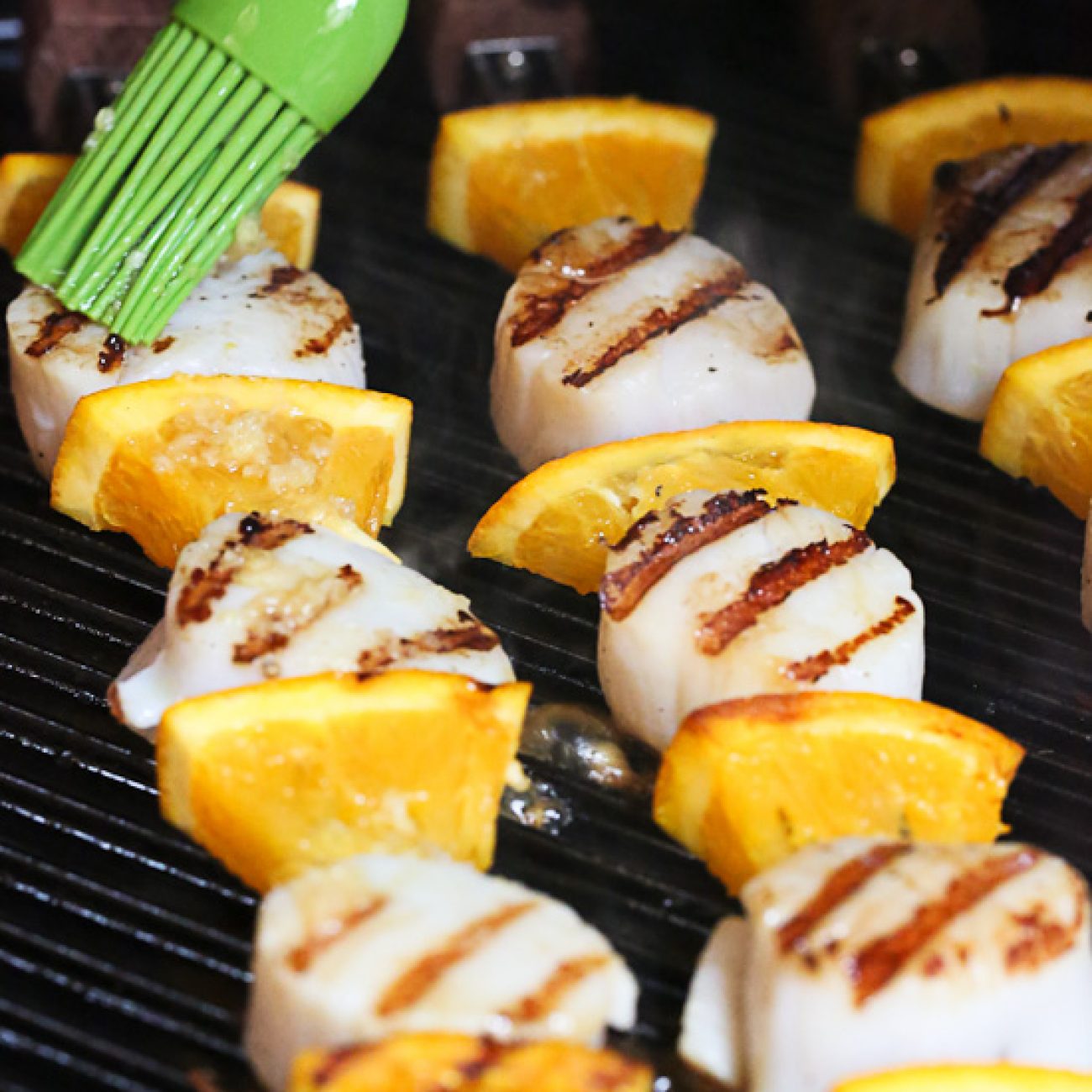 Scallop And Bacon Kebabs