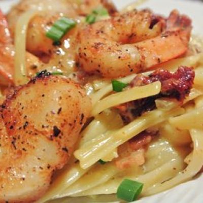 Scallops Carbonara