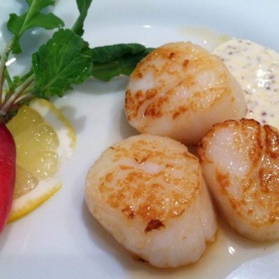 Scallops Dijon