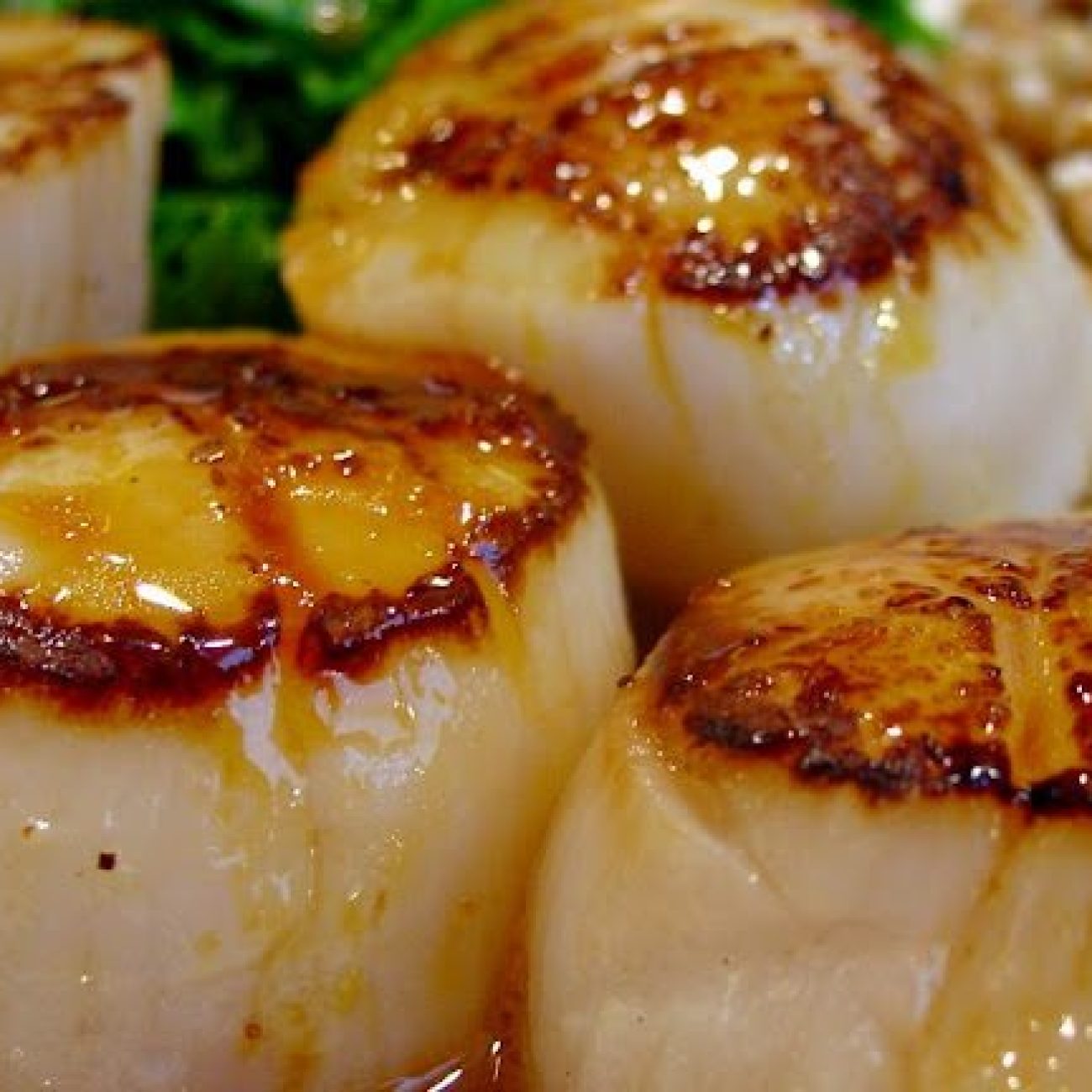 Scallops With Caramel- Orange Sauce