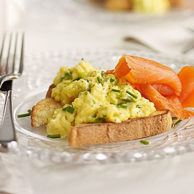 Scrambled Egg Muffins With Smoked Salmon