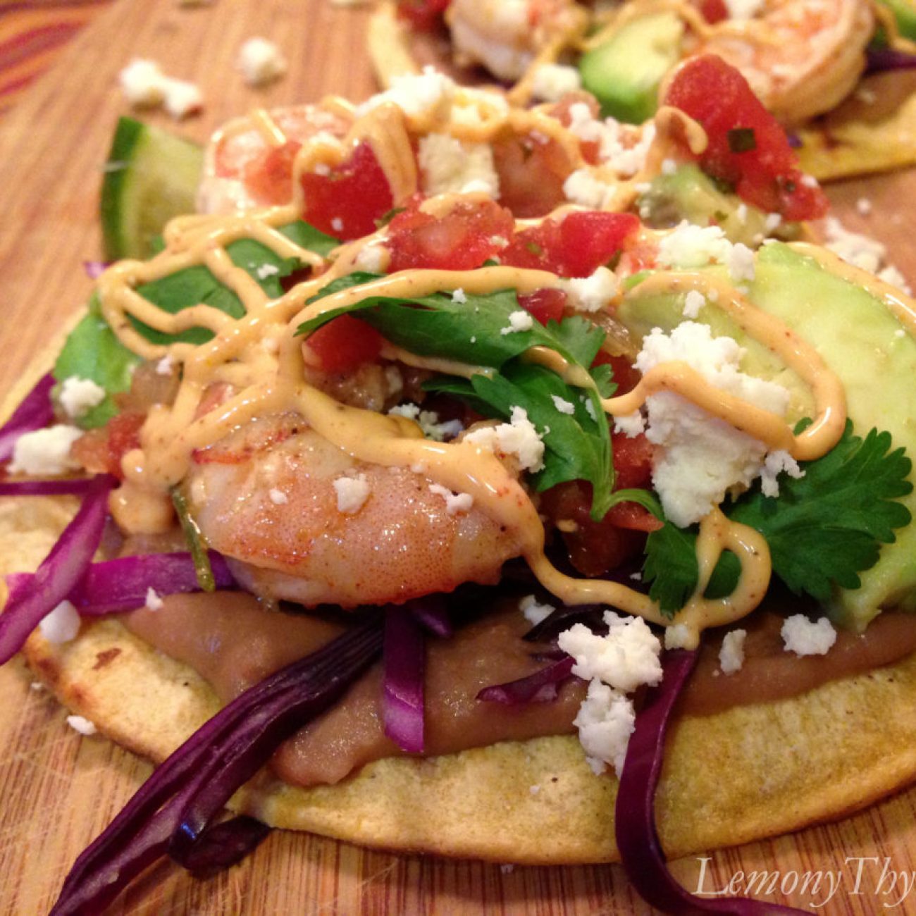 Seafood And Avocado Tostada