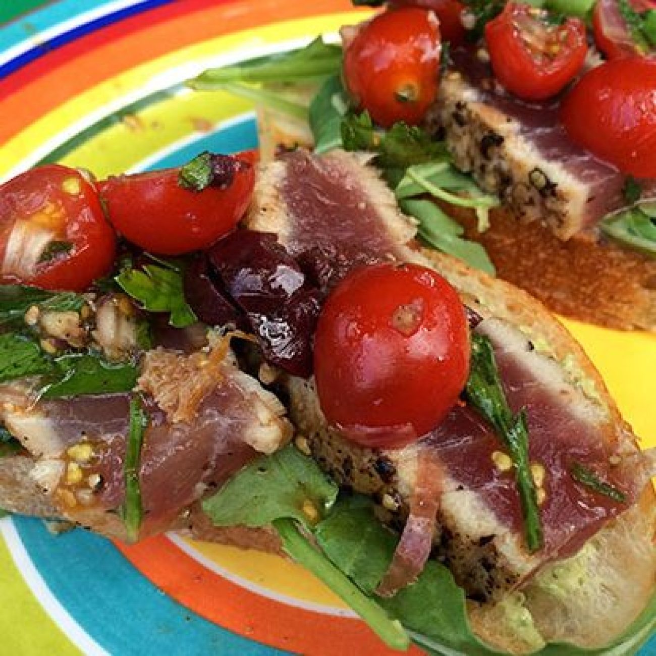 Seared Radish Crostini