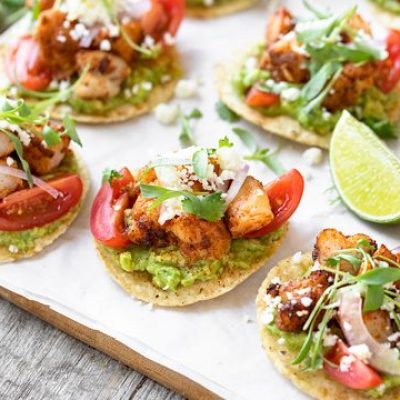 Seared Shrimp Tortilla Bites