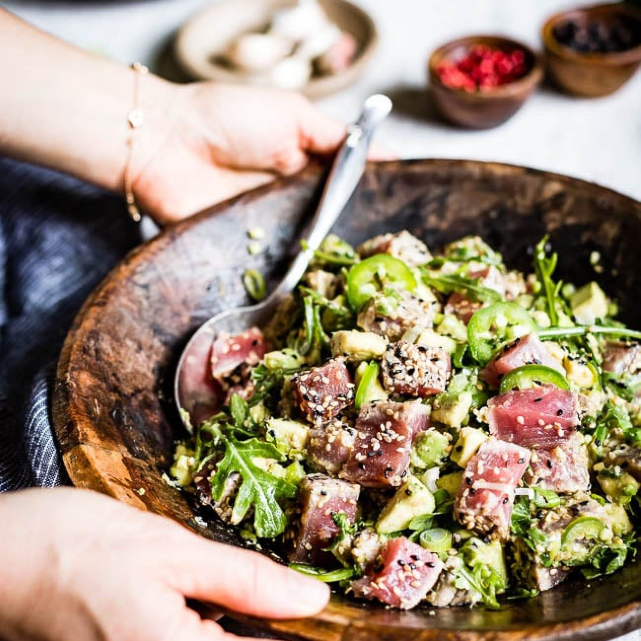 Seared Tuna With Green Salad