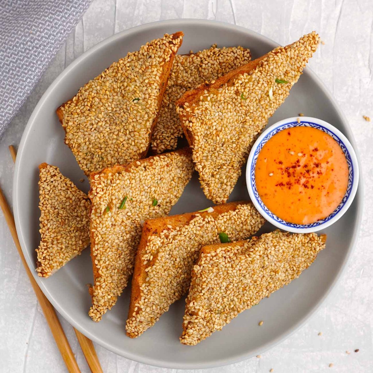 Sesame Chicken Toast