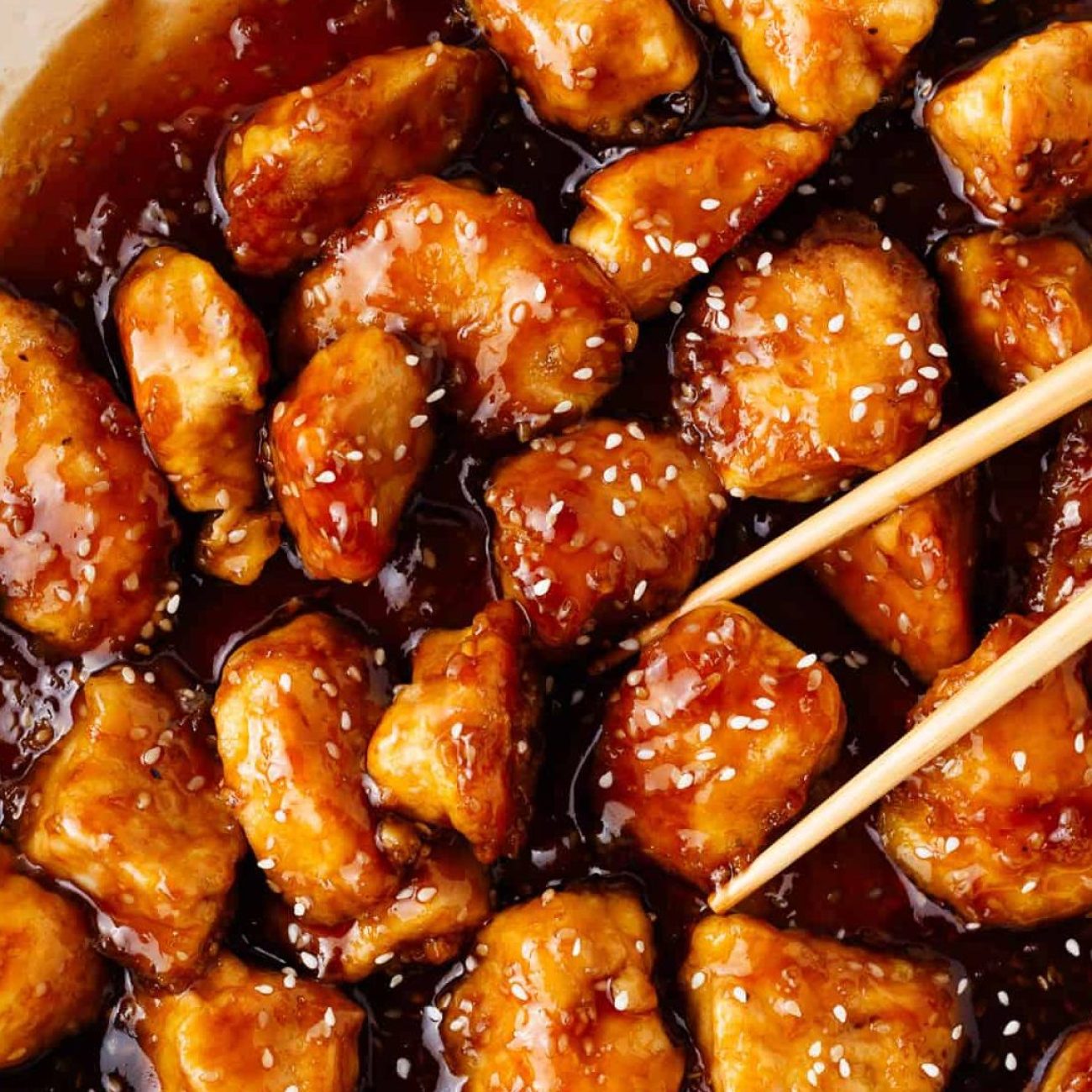 Sesame Chicken With Honey Dip