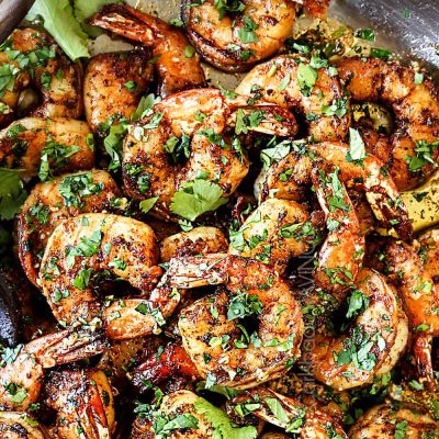 Sesame Crusted Shrimp With Cilantro-Lime