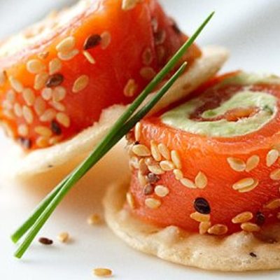 Sesame Salmon Roulades