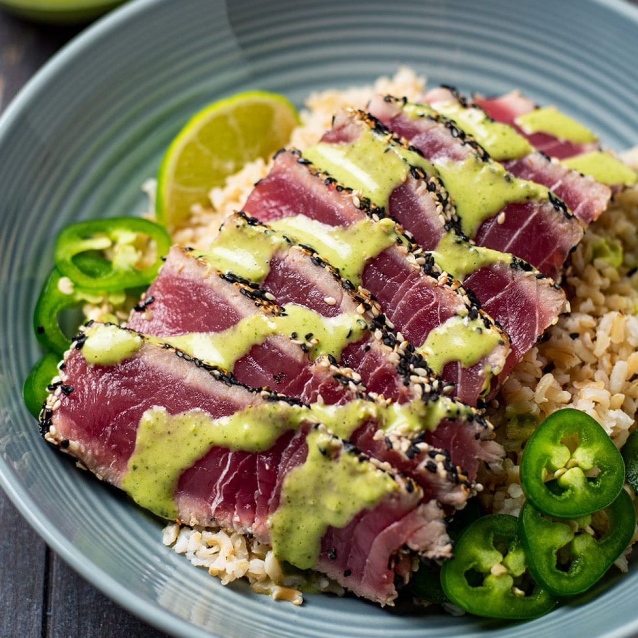 Sesame Seared Tuna W/Lime Ginger