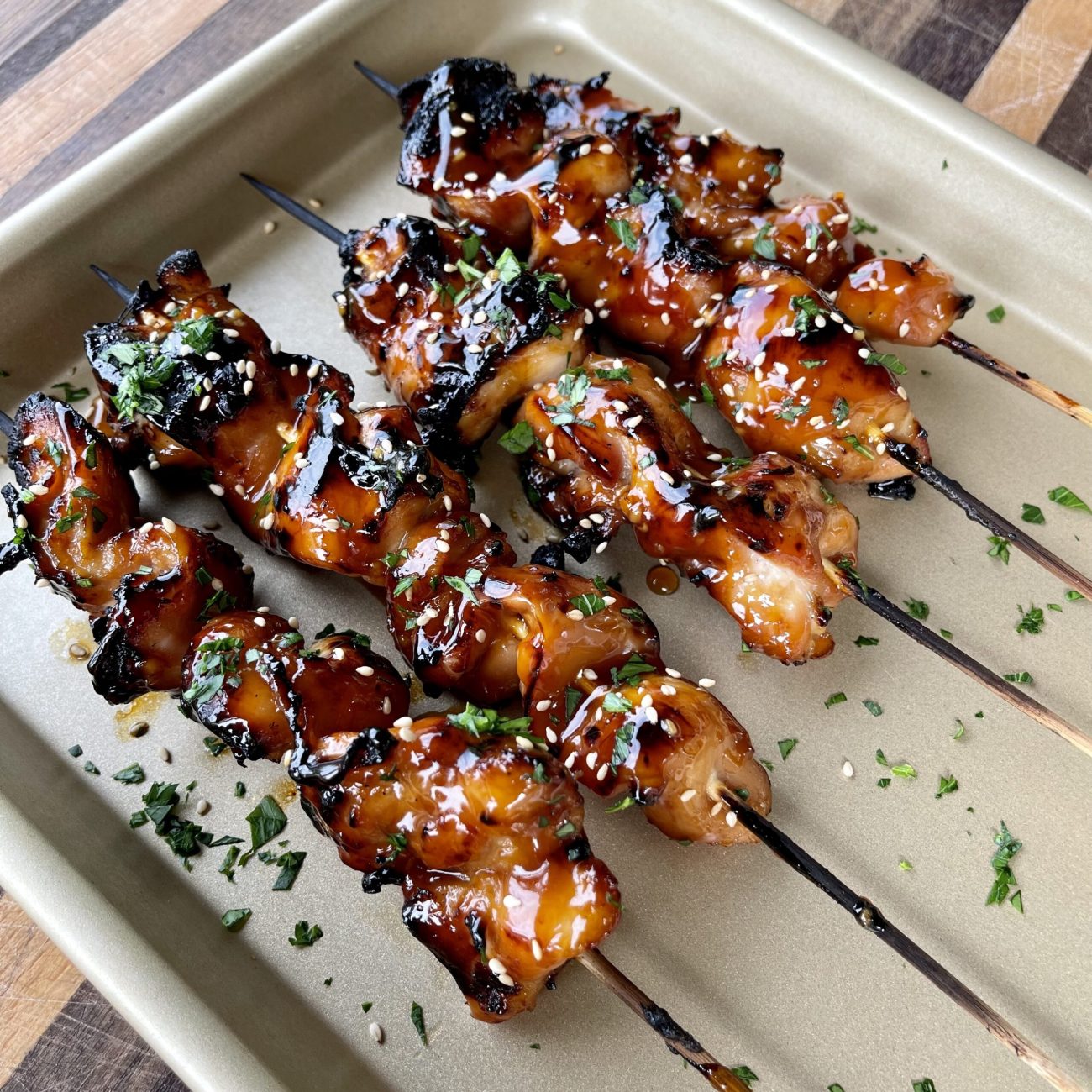 Sesame Teriyaki Chicken Kabobs – Easy Grilled Recipe