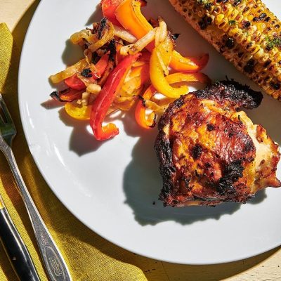 Shaker Style Grilled Chicken Thighs