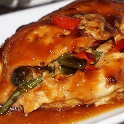 Shiitake Stuffed Chicken Breasts With Teriyaki