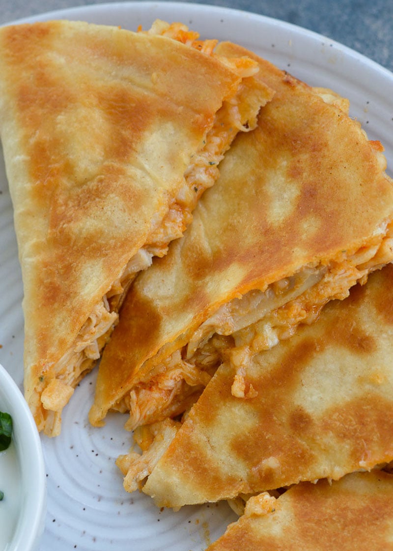 Shredded Chicken Quesadillas