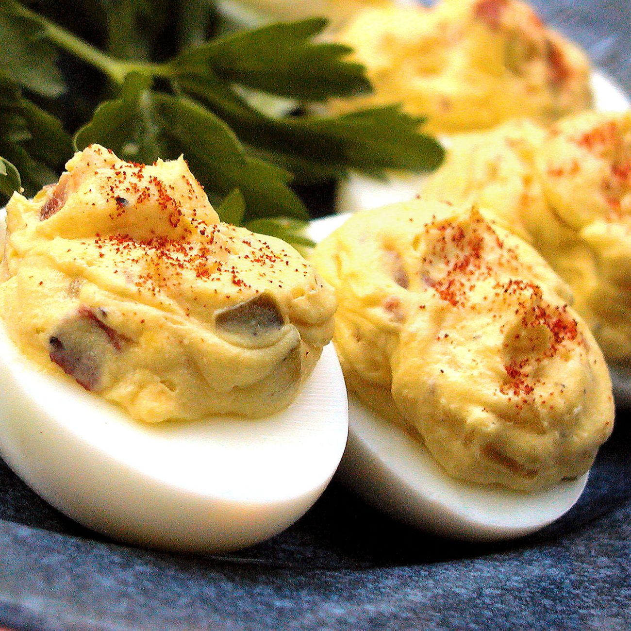 Shrimp And Bacon Deviled Eggs