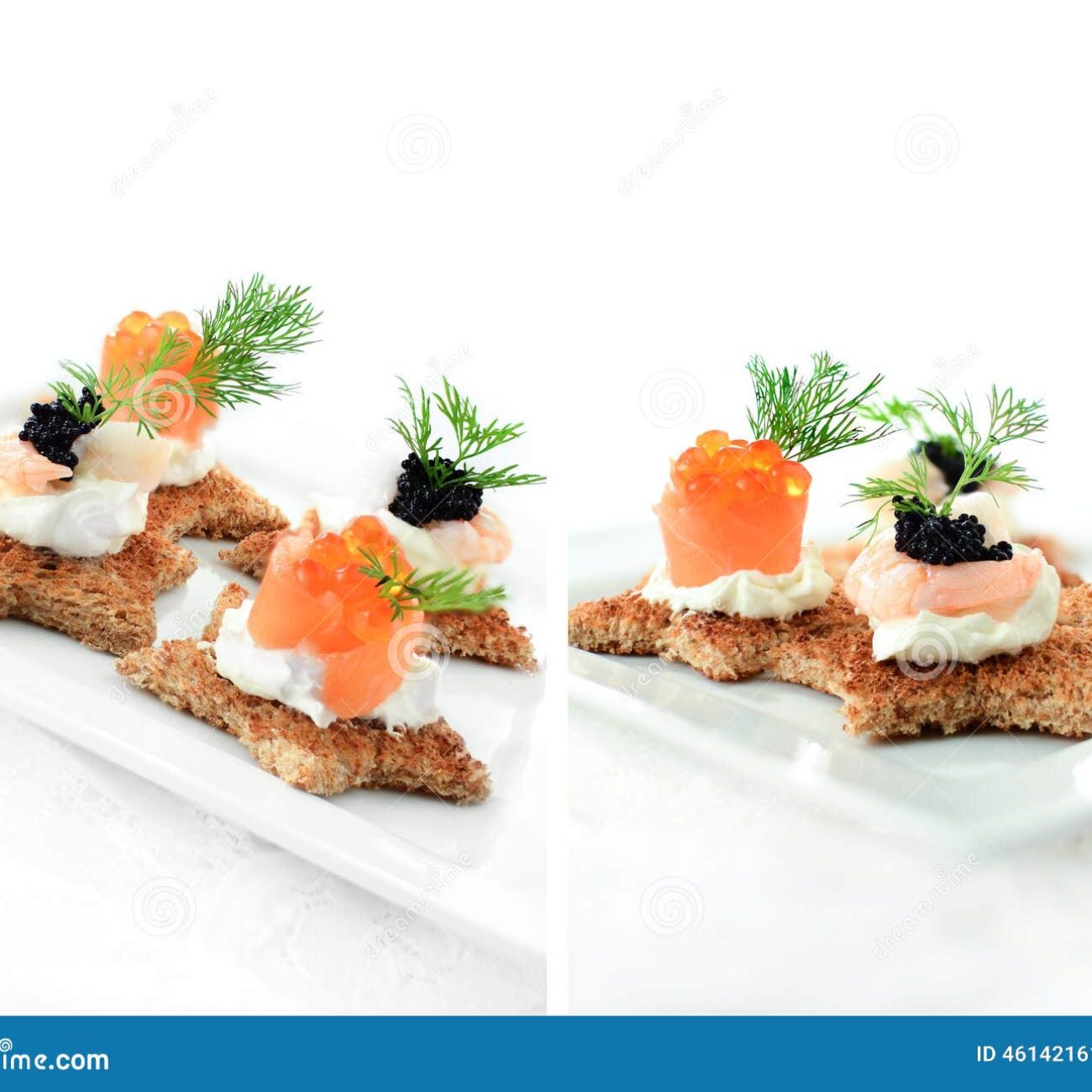 Shrimp And Dill Canapes