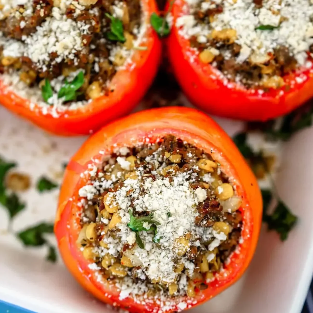 Shrimp and Orzo Stuffed Tomatoes Recipe