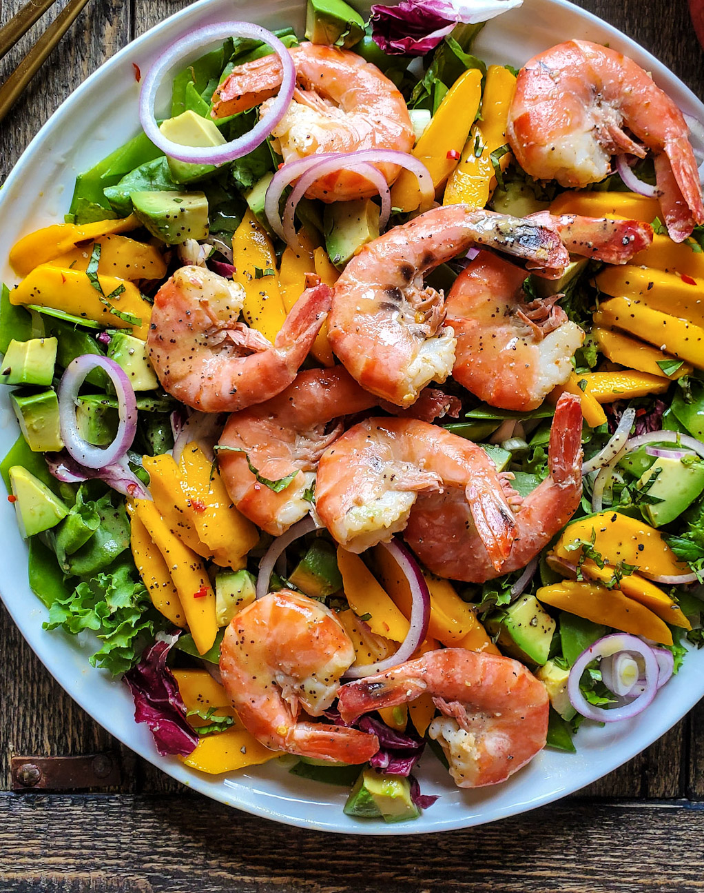 Shrimp & Avocado Salad With Mango