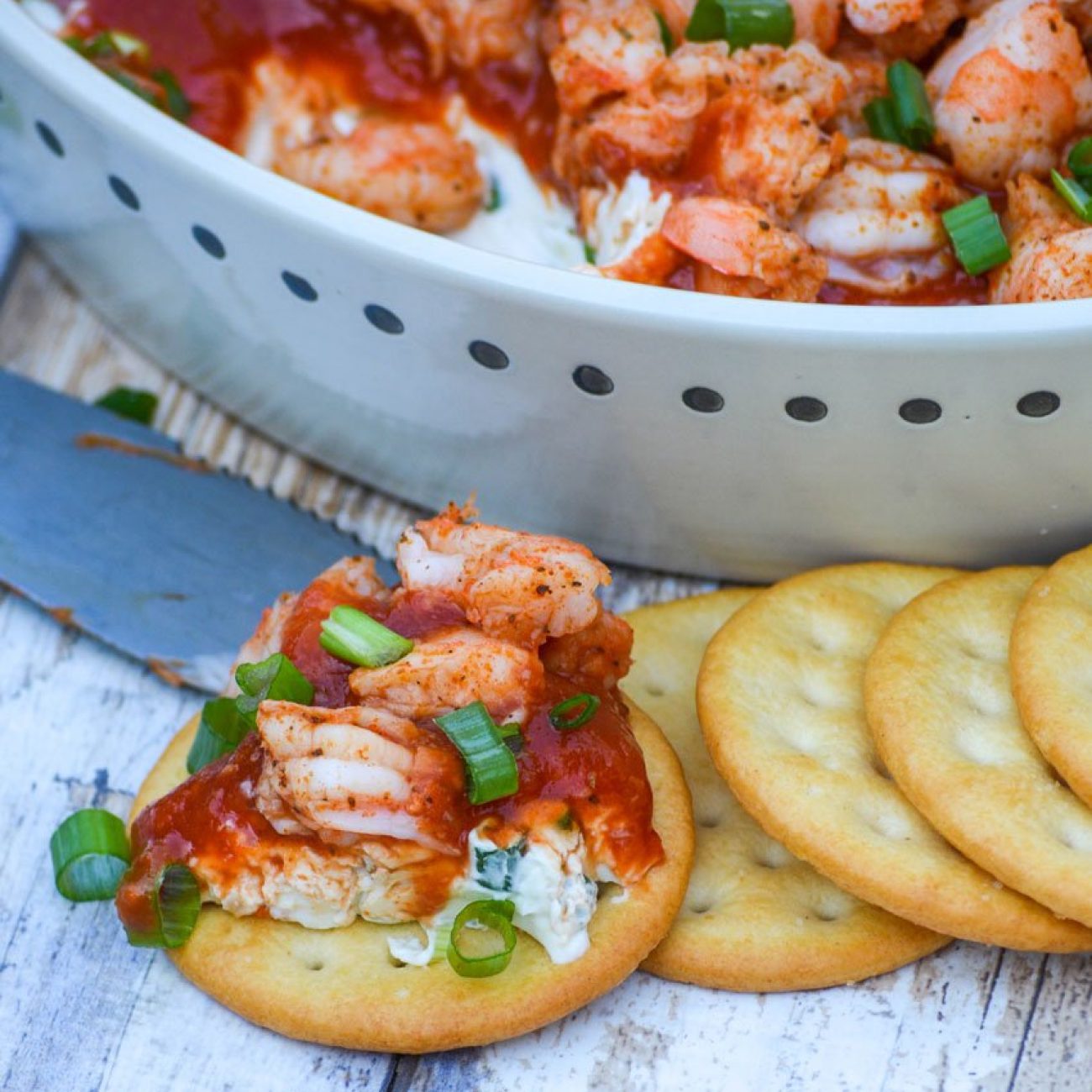 Shrimp Cocktail Cracker Spread