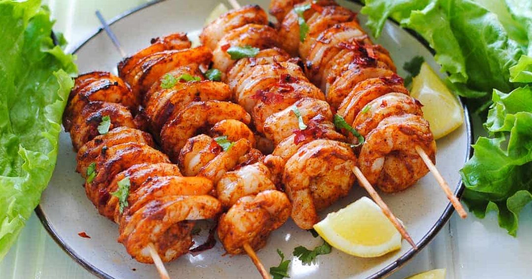 Shrimp In A Tandoori Marinade