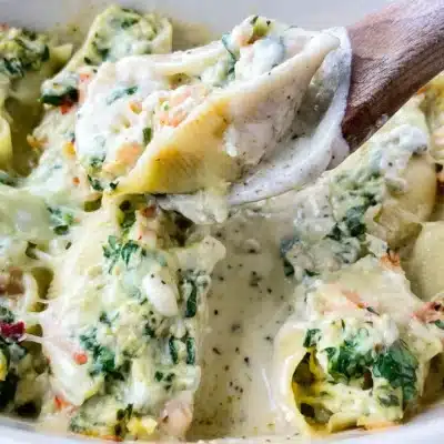 Shrimp-Stuffed Chicken With Cream Sauce