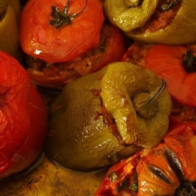 Shrimp &Amp; Wild Rice With Roasted Pepper